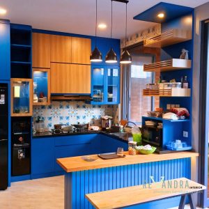 kitchen set biru