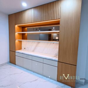 Kabinet Ruang Makan Estetik & Modern