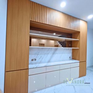 foto Kabinet Ruang Makan yang estetik
