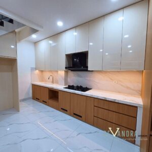 kitchen set pintu warna glossy modern