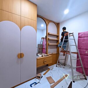 Pembuatan Interior Kamar Tidur Anak Estetik dan Elegan