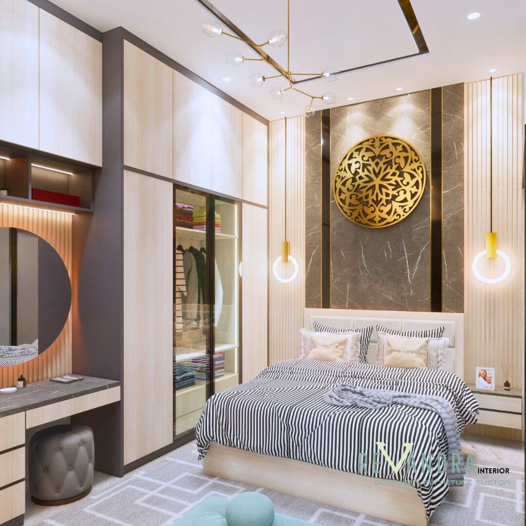 Desain Kamar Utama yang Nyaman dan Elegan untuk Pasangan Muda
