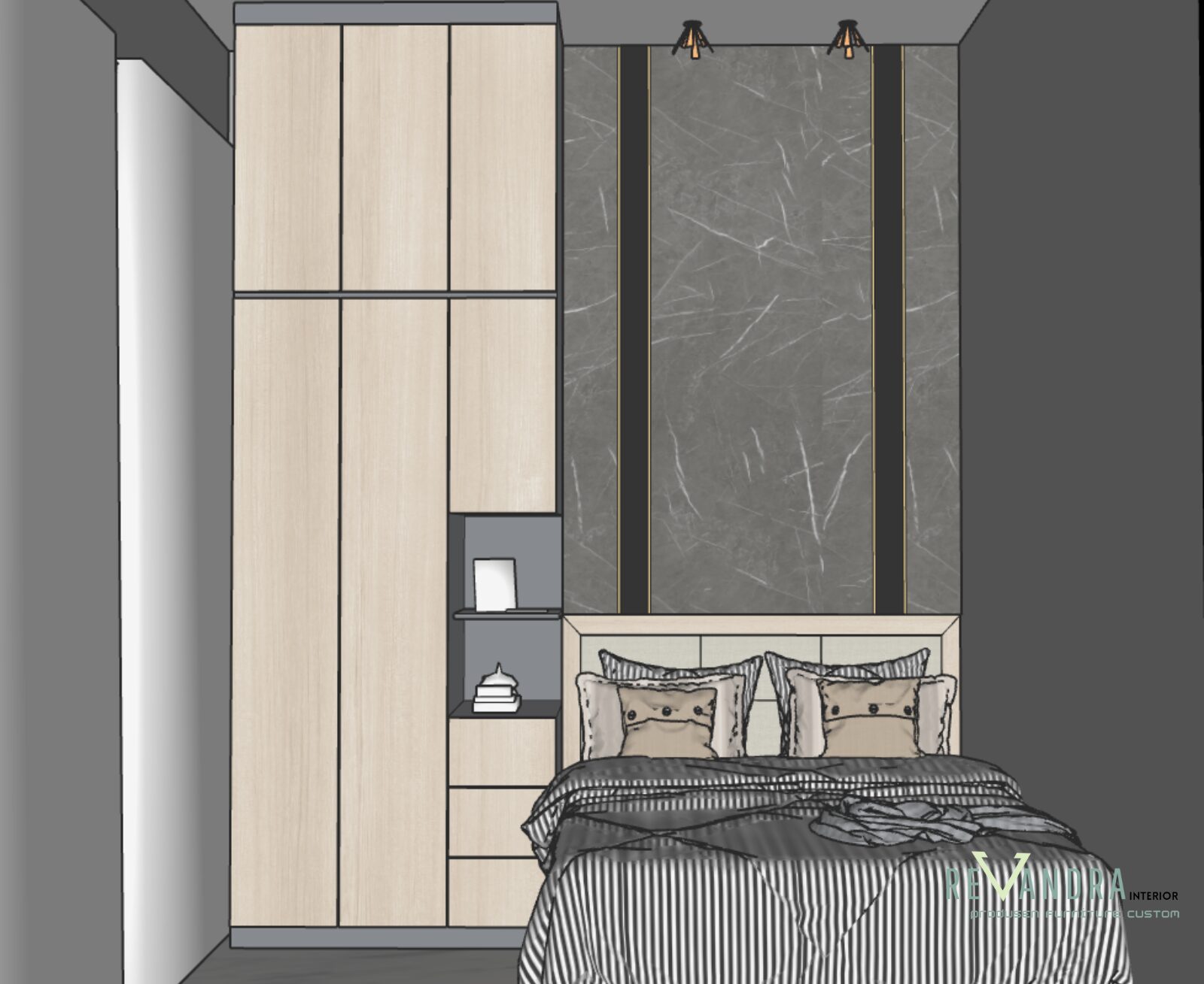 Desain Interior Kamar Kos – Bikin Kamar Sempit Jadi Nyaman