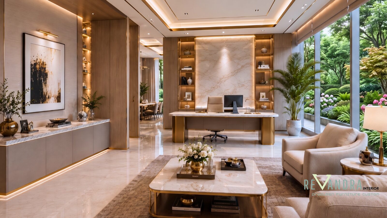 Desain Interior Ruang Kerja di Rumah yang Fungsional dan Estetik