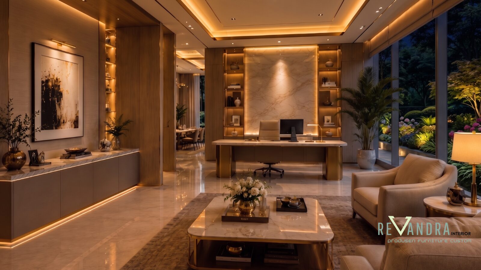 Desain Interior Ruang Kerja di Rumah yang Fungsional dan Estetik