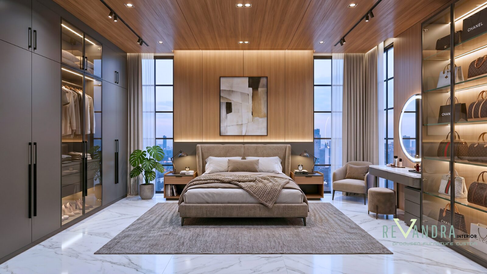 Inspirasi Desain Lemari Pakaian Mewah untuk Rumah Premium
