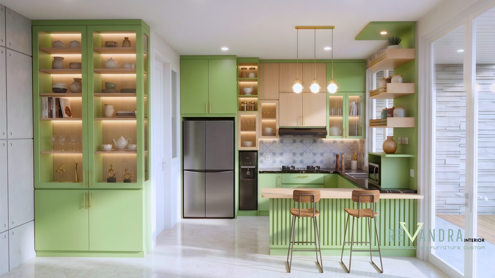 inspirasi model kitchen set kekinian yang nyaman