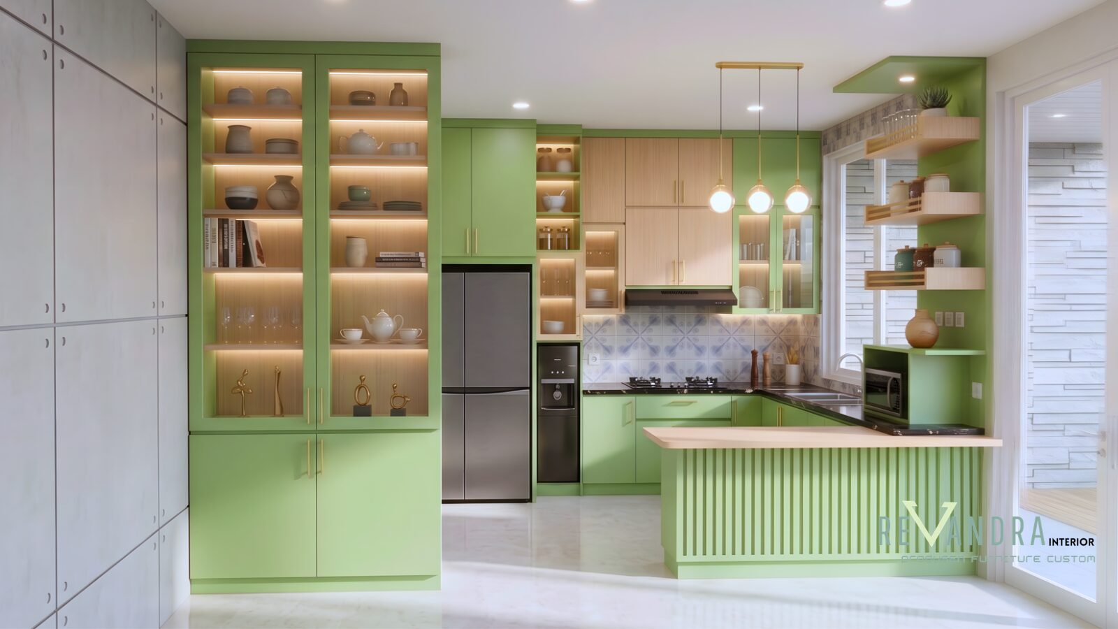 inspirasi model kitchen set kekinian yang nyaman