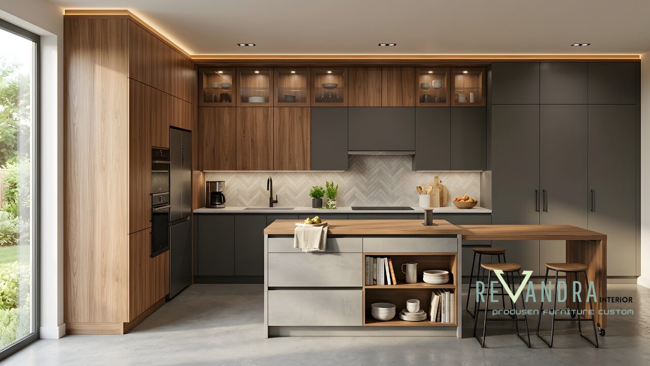 15 Model Kitchen Set Minimalis Modern untuk Dapur Kecil & besar