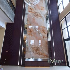 Backdrop TV Marmer Full-Height