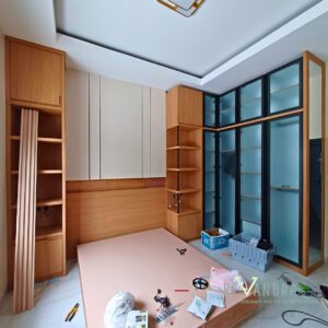 Desain kamar anak modern dengan lemari full height