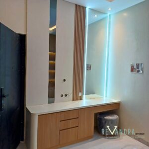 Desain kamar anak modern dengan lemari full height