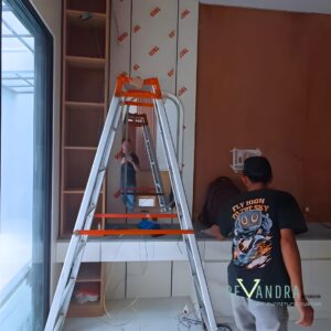 Desain Kamar Tidur Mewah Modern dengan Built-In Furniture