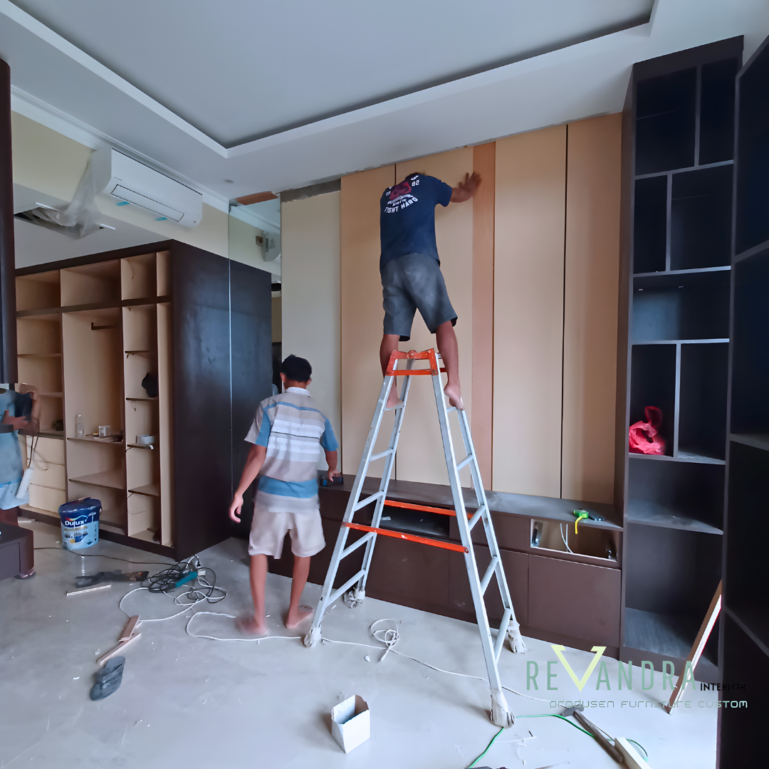 Desain Kamar Anak Minimalis dengan Lemari Custom Modern