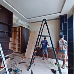Desain Kamar Anak Minimalis dengan Lemari Custom Modern