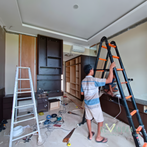 Desain Kamar Anak Minimalis dengan Lemari Custom Modern
