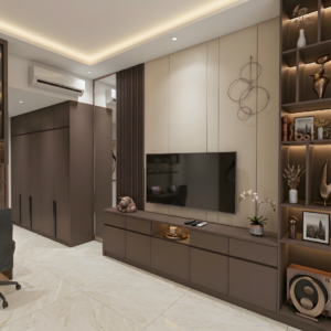 Desain Kamar Anak Minimalis dengan Lemari Custom Modern
