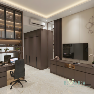Desain Kamar Anak Minimalis dengan Lemari Custom Modern