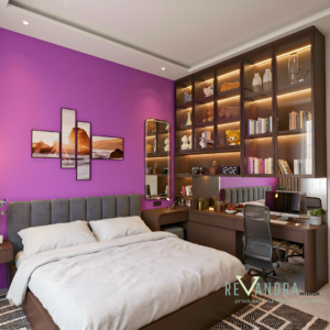 Desain Kamar Anak Perempuan Modern dengan Furniture Custom